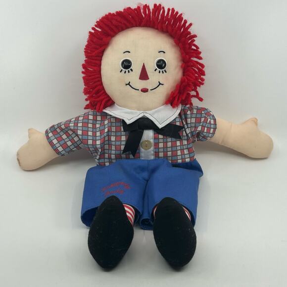 Raggedy Andy Doll 12 Inch by Russ 90th Anniversary Soft Toy w/Red Hair Vintage - Picture 1 of 5